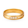 Stylish 18 Karat Dual-Toned Gold And Diamond Finger Ring 2