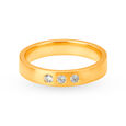 Minimalistic 18 Karat Gold And Diamond Finger Ring,,hi-res 2
