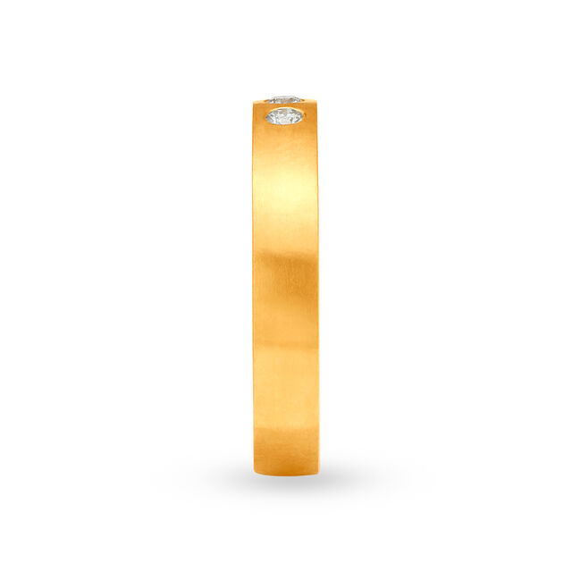 Minimalistic 18 Karat Gold And Diamond Finger Ring,,hi-res 3