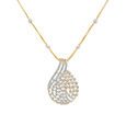 Art Deco Diamond Ribbon Necklace,,hi-res 