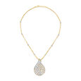 Art Deco Diamond Ribbon Necklace,,hi-res 2