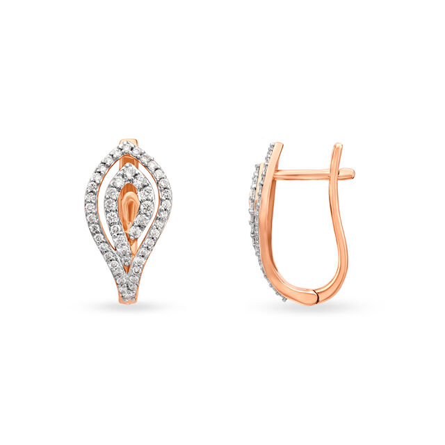 Dazzling Diamond Hoop Earrings 2
