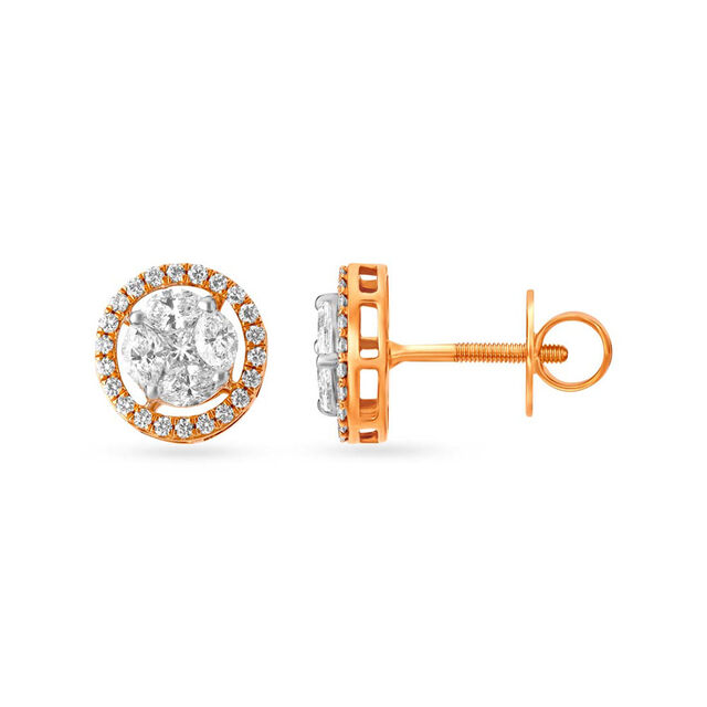 Glamorous Diamond Stud Earrings 2