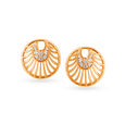 Sublime Contemporary Diamond and Rose Gold Stud Earrings,,hi-res 