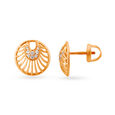 Sublime Contemporary Diamond and Rose Gold Stud Earrings,,hi-res 2
