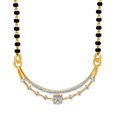Minimalistic Diamond Mangalsutra,,hi-res 