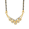 Elegant Teardrop Diamond Mangalsutra,,hi-res 