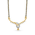 Classic Subtle Gold and Diamond Mangalsutra,,hi-res 