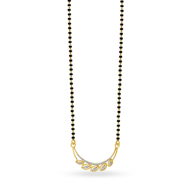 Graceful Diamond Mangalsutra,,hi-res 2