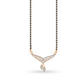 Mesh Diamond Mangalsutra in Rose Gold,,hi-res 2