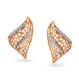 Edgy Mesh Diamond Pendant and Earrings Set in Rose Gold,,hi-res 2