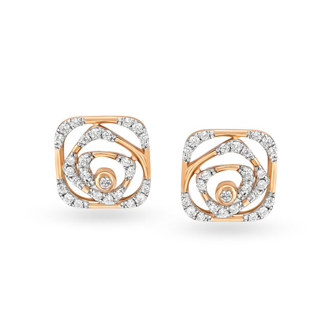 Hypnotic Rose Gold and Diamond Pendant and Earrings Set,,hi-res 2