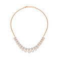 Sparkly Floral Rose Gold and Diamond Necklace Set 2
