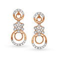 Sparkly Floral Rose Gold and Diamond Necklace Set 3