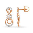 Sparkly Floral Rose Gold and Diamond Necklace Set 4