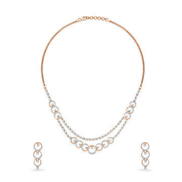Circle of Elegance Diamond Necklace Set