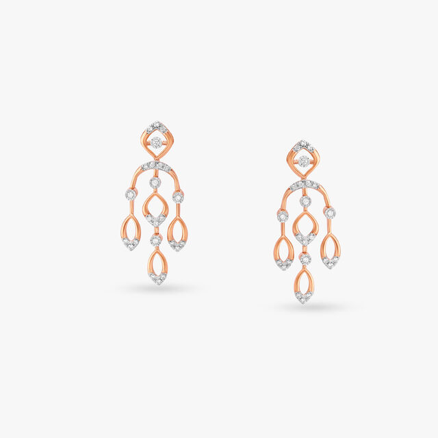 Chandelier Diamond Drop Earrings 