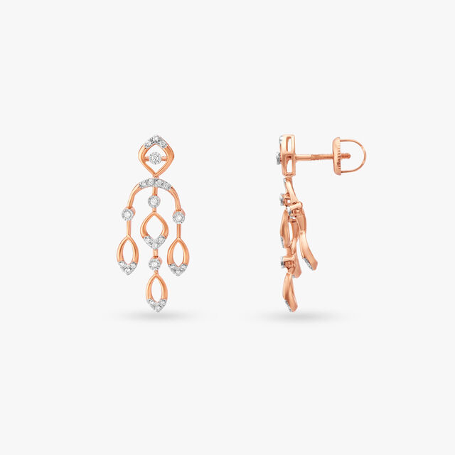 Chandelier Diamond Drop Earrings 2