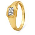 Striking 18 Karat Yellow Gold And Diamond Finger Ring,,hi-res 
