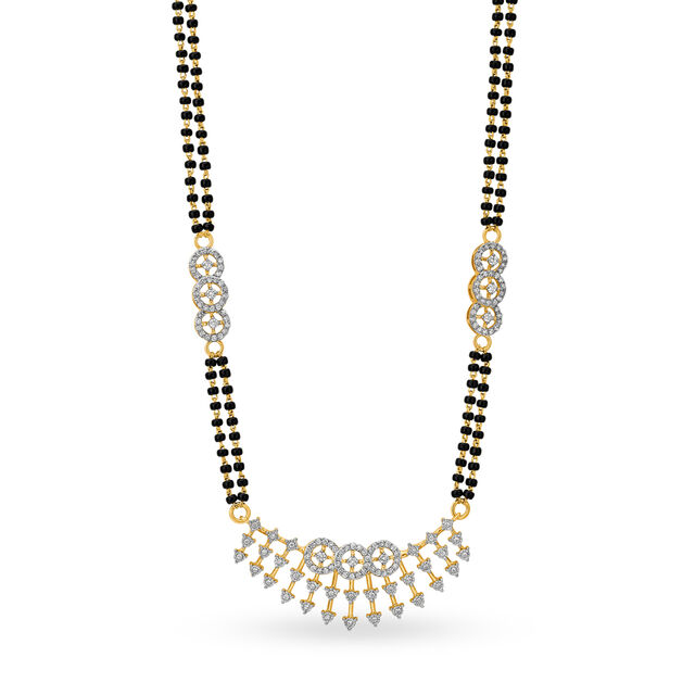 18 Karat Gold and Diamond Studded Mangalsutra,,hi-res 