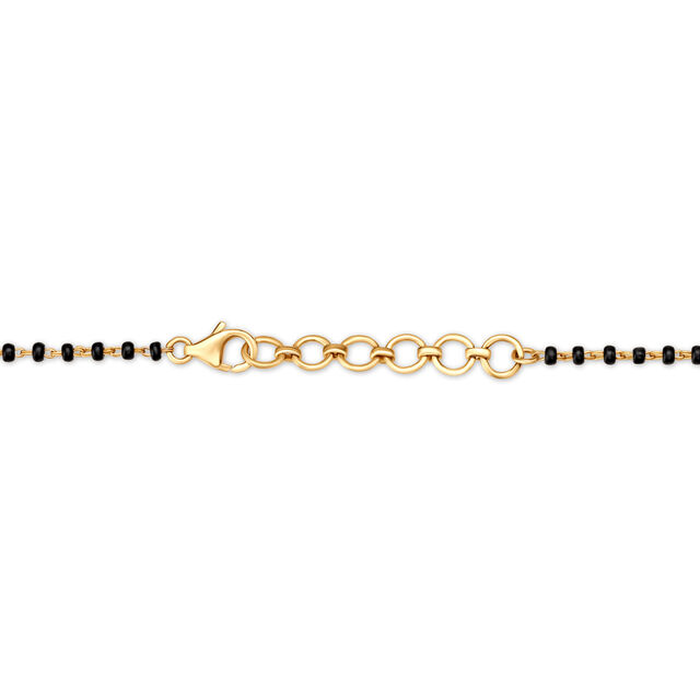 Quaint Leaf Motif Diamond Mangalsutra 3