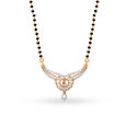 Enchanting Diamond Mangalsutra in Yellow and Rose Gold,,hi-res 2