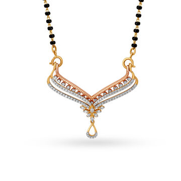 Eternity Pattern Gold and Diamond Mangalsutra