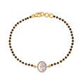 Elegant Diamond Mangalsutra Bracelet in a Combination of Yellow and Rose Gold,,hi-res 