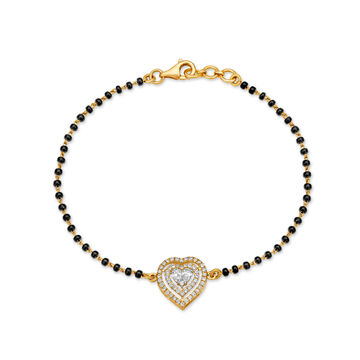Romantic Diamond Mangalsutra Bracelet