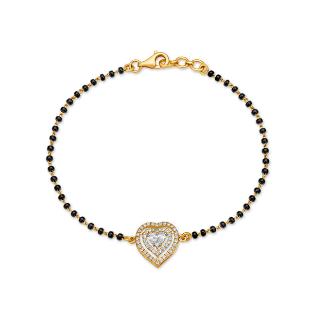 Romantic Diamond Mangalsutra Bracelet,,hi-res 