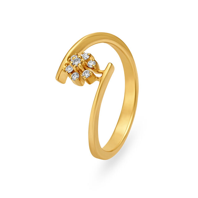 Dainty Floral 7 Stone Diamond Ring,,hi-res 