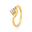 Alluring Yellow Gold And Diamond Hemisphere Finger Ring,,hi-res 
