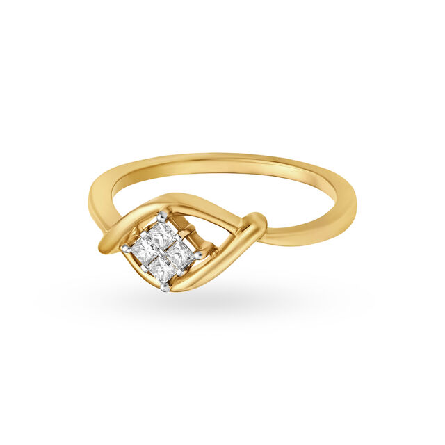 Curvaceous Diamond Finger Ring 2