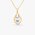 Contemporary Floral Motif Diamond Pendant 