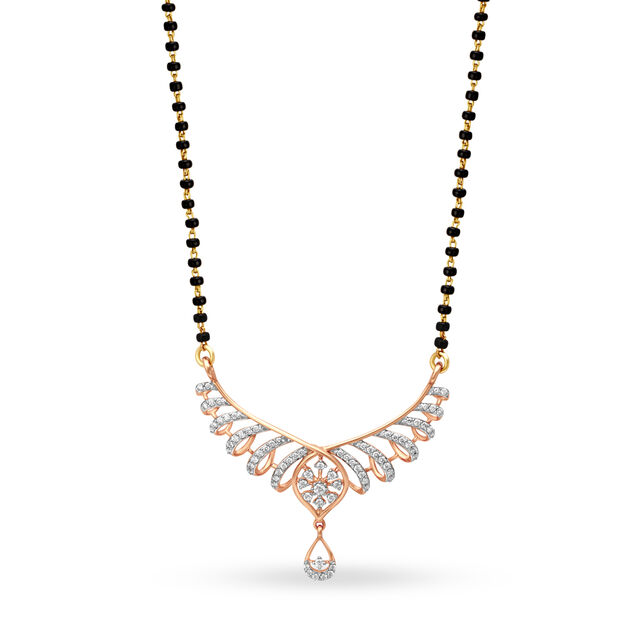 Opulent Mangalsutra in Yellow and Rose Gold,,hi-res 
