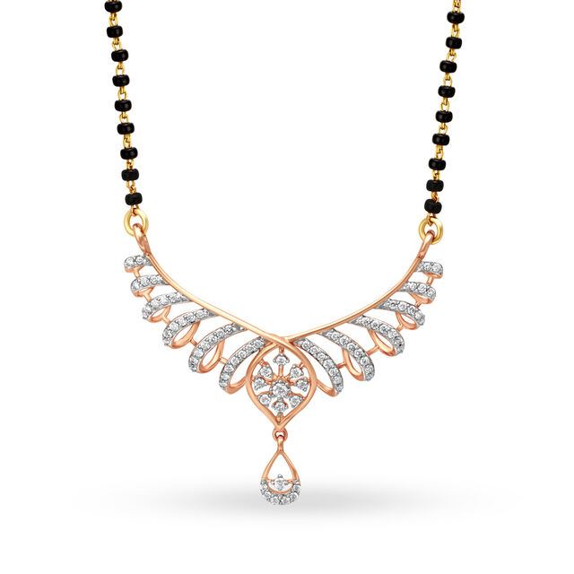 Opulent Mangalsutra in Yellow and Rose Gold,,hi-res 2