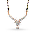 Sublime Diamond Mangalsutra in Yellow and Rose Gold 