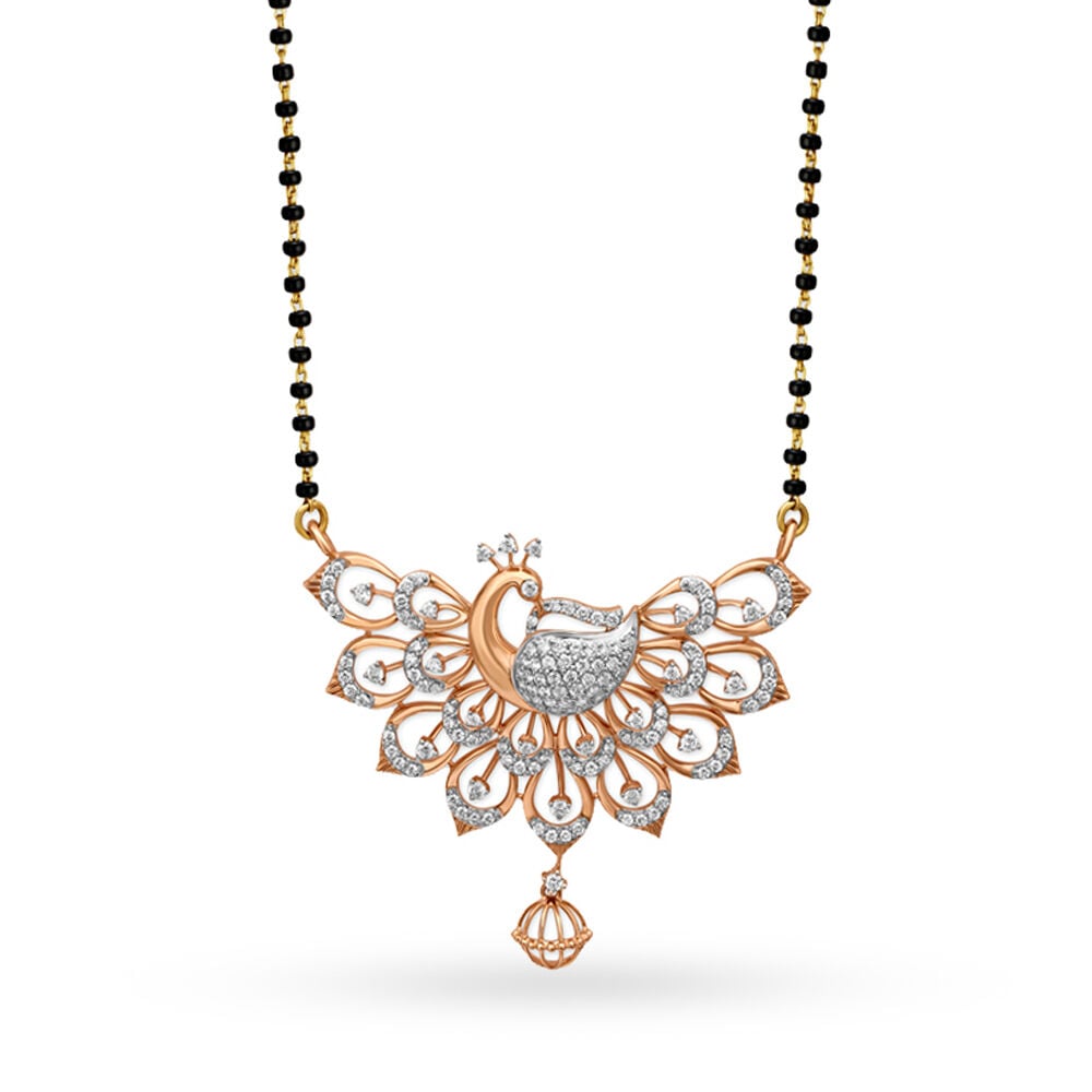 Peacock design mangalsutra top