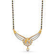 Majestic Peacock Diamond Mangalsutra,,hi-res 