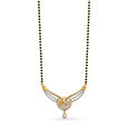 Majestic Peacock Diamond Mangalsutra,,hi-res 2