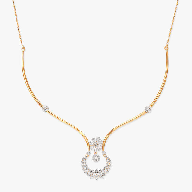 Floral Elegance Diamond Necklace Set 2
