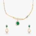 Sophisticated Serenity Diamond Necklace Set 