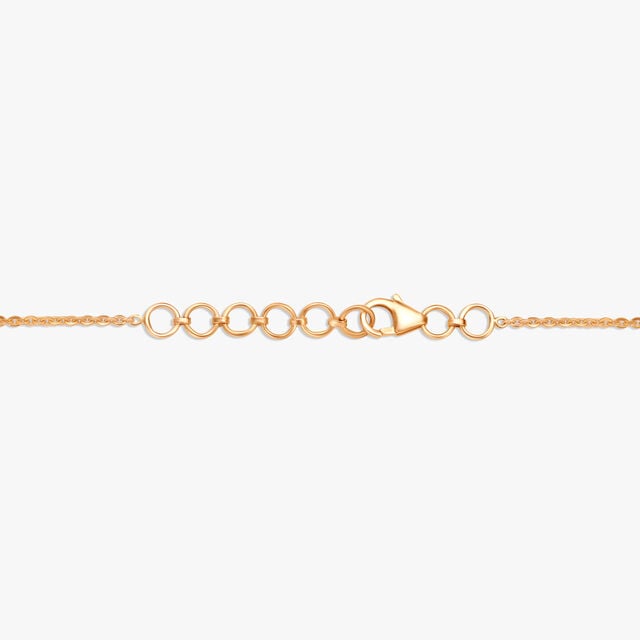 Dainty White & Gold Diamond Necklace Set 3