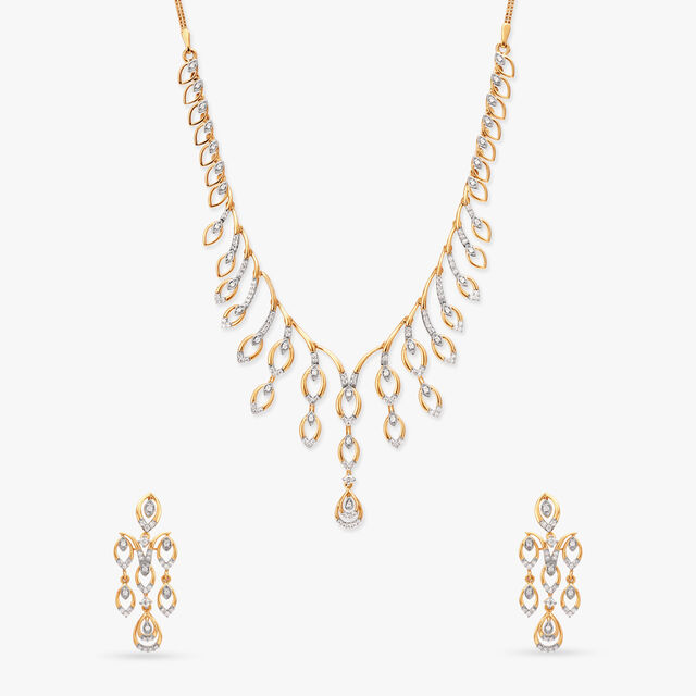 Timeless Exquisite Diamond Necklace Set 