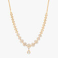Divine Floral Diamond Necklace Set 2