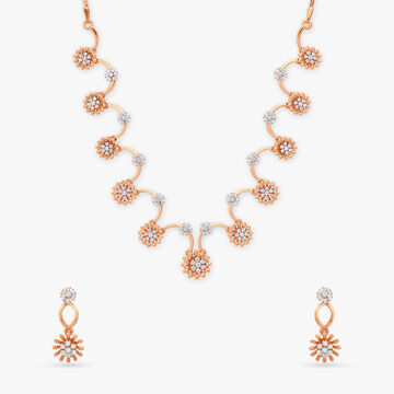 Floral Elegance High-Value Necklace Set