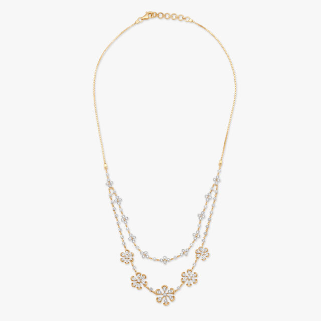Floral Garland Diamond Necklace Set 2