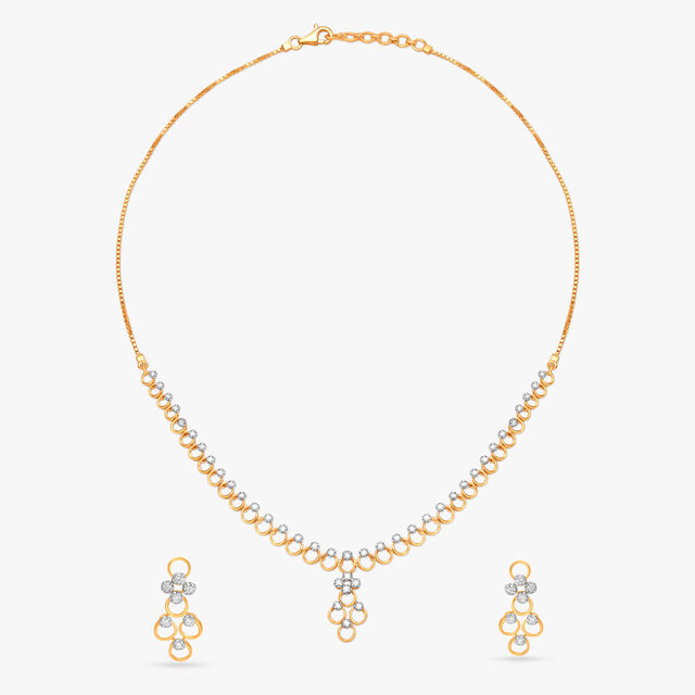 Magnificent Diamond Necklace Set 