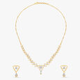 Delicate Clover Diamond Necklace Set 