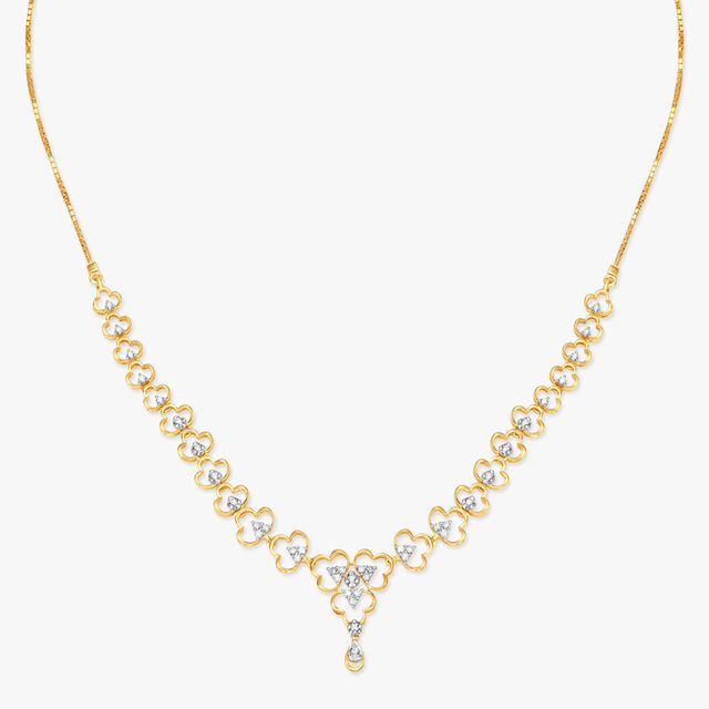 Delicate Clover Diamond Necklace Set 2